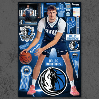 Cooper Flagg - RealBig Preseason Collection - Official NBA - Dallas Mavericks - Reusable Vinyl Wall Decals