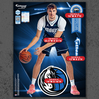 Cooper Flagg - RealBig Preseason Collection - Official NBA - Dallas Mavericks - Reusable Vinyl Wall Decals