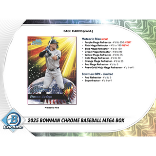 2025 Bowman Chrome Baseball Mega Box