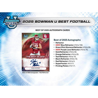 2025 Bowman's Best University Football Hobby Box