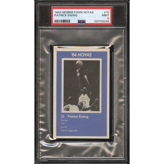 Patrick Ewing 1983 Georgetown Hoyas #10 PSA 9