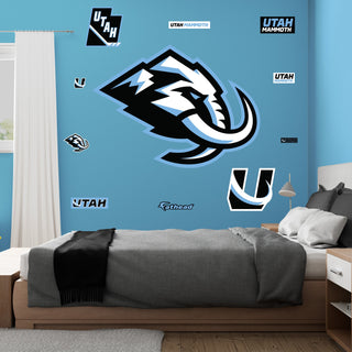 Utah Mammoth - RealBig Logo Collection - Official NHL - Utah Mammoth - Reusable Vinyl Wall Decals