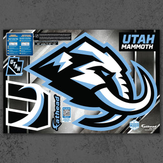 Utah Mammoth - RealBig Logo Collection - Official NHL - Utah Mammoth - Reusable Vinyl Wall Decals