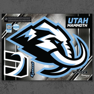 Utah Mammoth - RealBig Logo Collection - Official NHL - Utah Mammoth - Reusable Vinyl Wall Decals