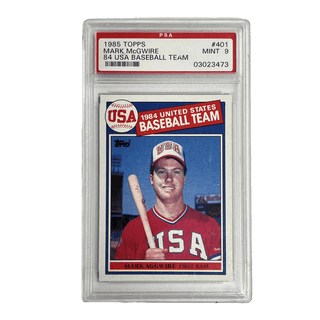 Mark McGwire 1985 Topps USA Baseball Team #401 PSA 9