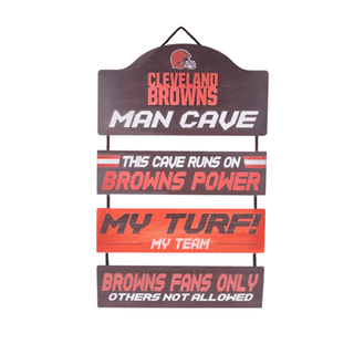 Hanging Sign: Cleveland Browns Man Cave