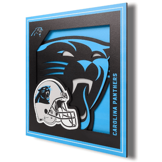 Wall Art: Carolina Panthers Logo Series 12"x 12"