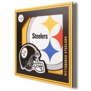 Wall Art: Pittsburgh Steelers Logo Series 12"x12"