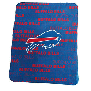 Buffalo Bills Classic Fleece Throw – 50" x 60" Team Logo Design