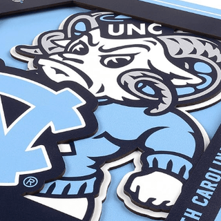 Wall Art: North Carolina Tar Heels Logo Series 12"x12"