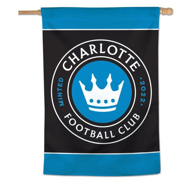 Vertical Flag: Charlotte Football Club 28"x40"