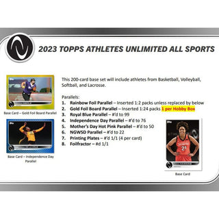 2023 Topps Athletes Unlimited Hobby Box - Inaugural Release