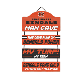 Hanging Sign: Cincinnati Bengals Man Cave