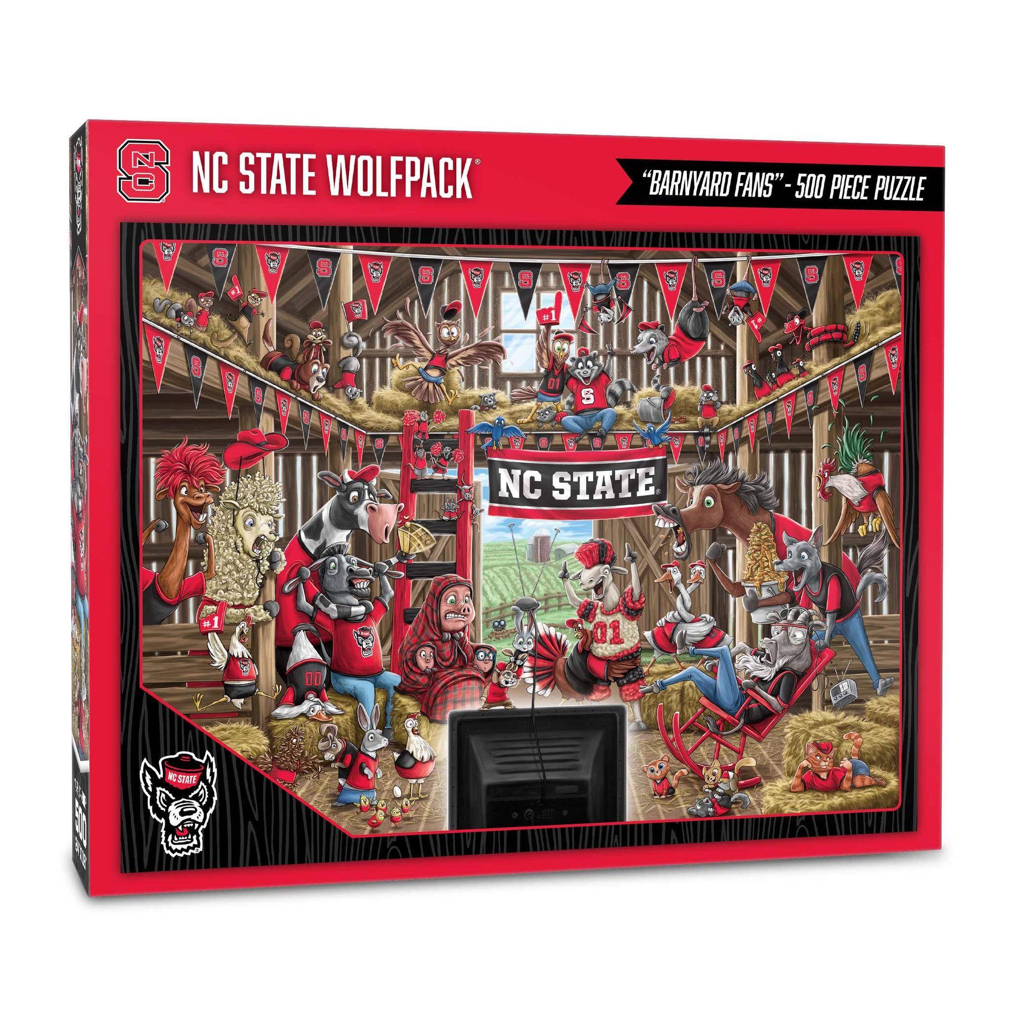 NC State Wolfpack Barnyard Fans 500 pc Puzzle