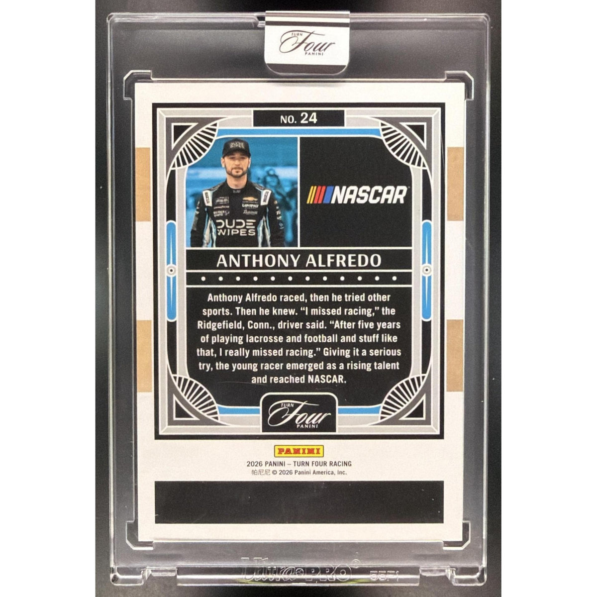 2026 Panini Four Racing Anthony Alfredo #24 35/65 Non-Graded