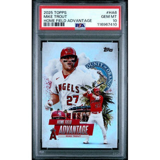 Mike Trout 2025 Topps Home Field Advantage #HA6 PSA 10