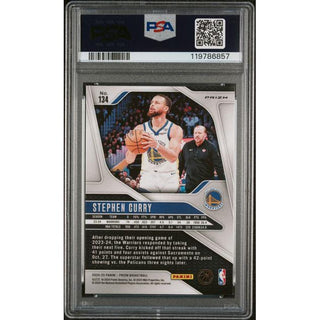 Stephen Curry 2024 Prizm Glitter #134 PSA 9