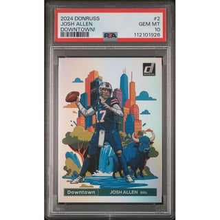 2024 Donruss Josh Allen Downtown! #2 PSA 10