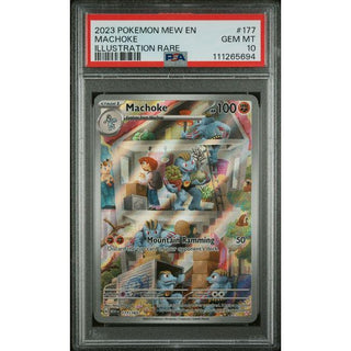 Machoke 2023 Pokémon MW EN Illustration Rare #177 – PSA 10