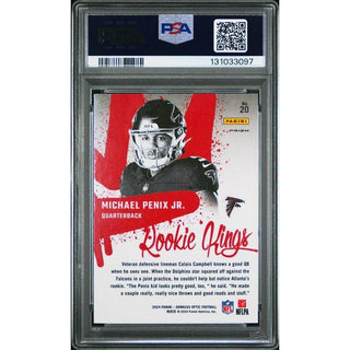 Michael Penix Jr 2024 Donruss Optic Rookie Kings #20 – PSA 10
