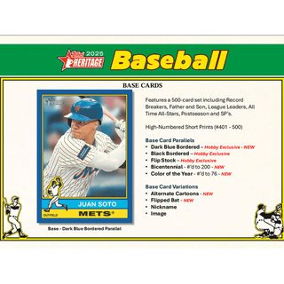 2025 Topps Heritage Baseball Hobby Box