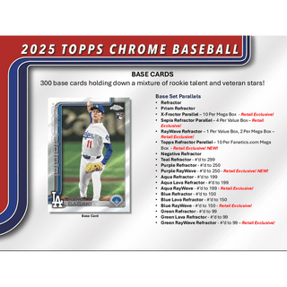 2025 Topps Chrome Baseball Mega Box