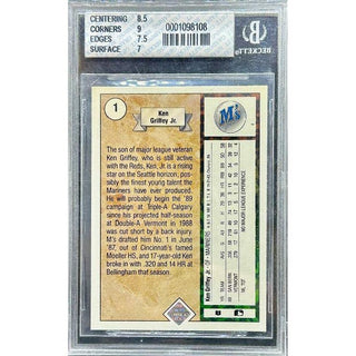 Ken Griffey Jr. 1989 Upper Deck #1 Beckett 7.5