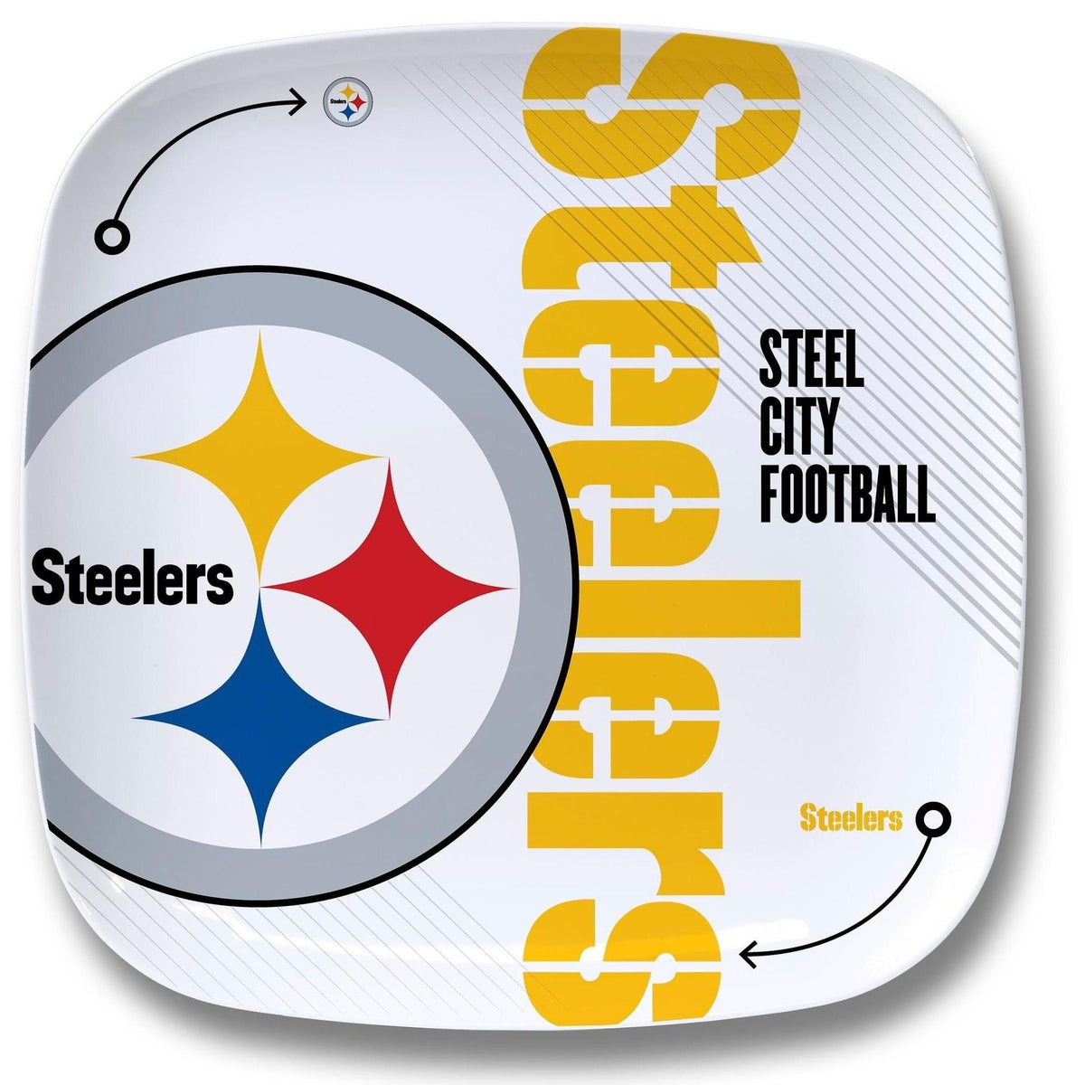 Pittsburgh Steelers Officially Licensed Party Plate 10.25" x 10.25"