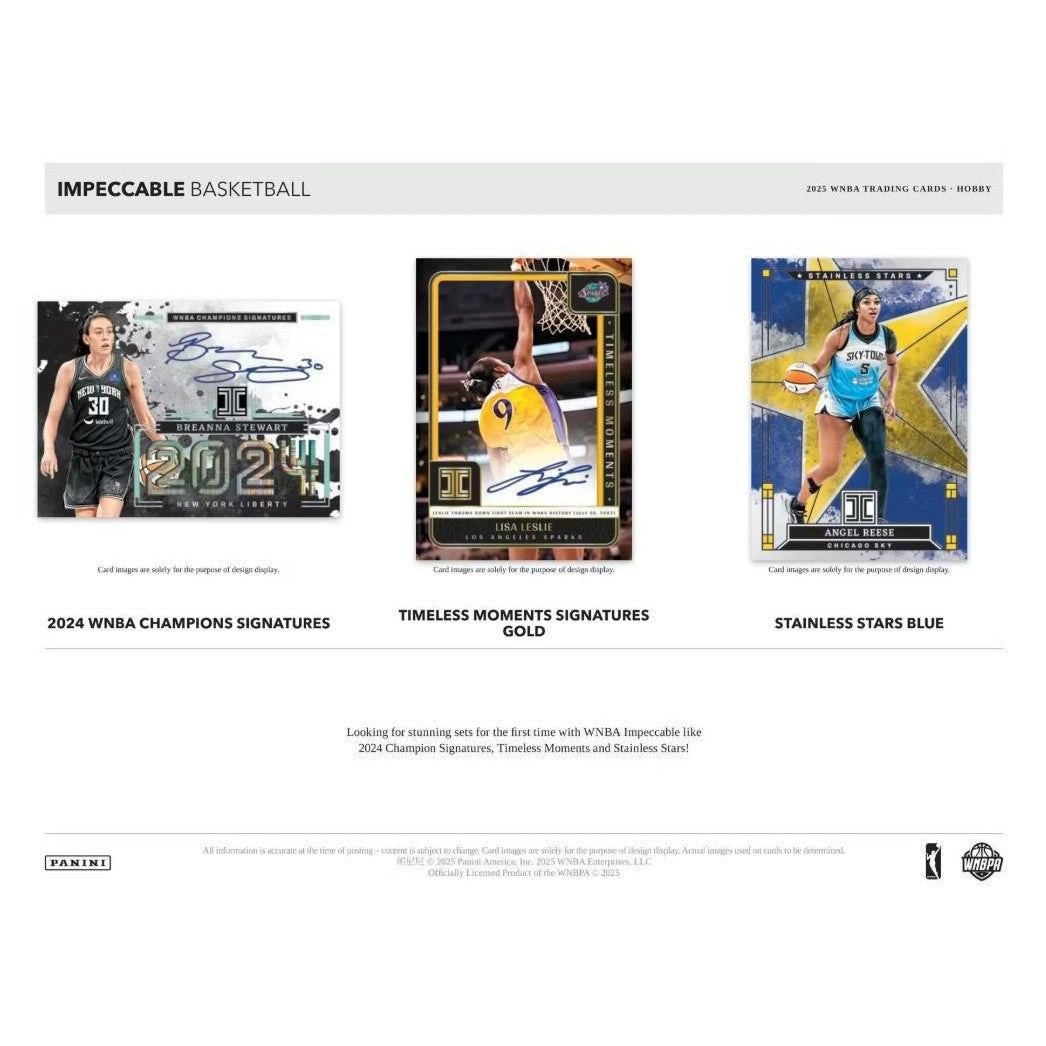 2025 Panini Impeccable WNBA Basketball Hobby Box