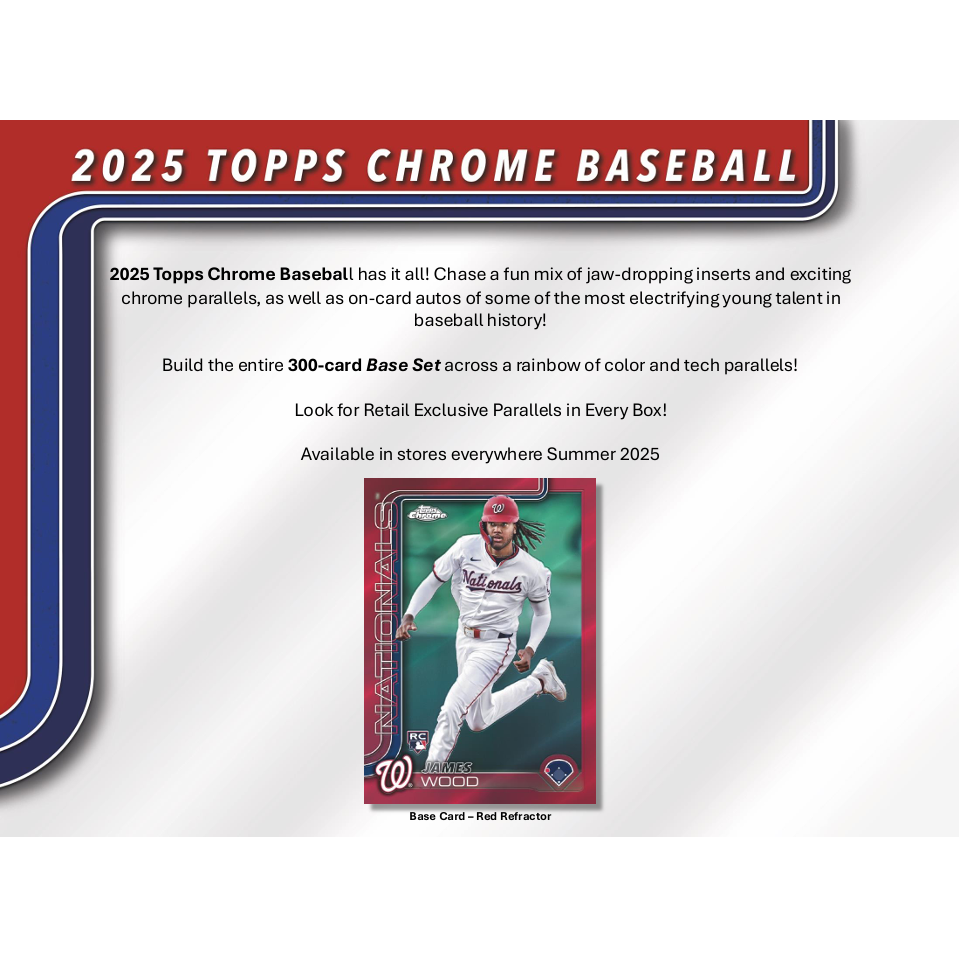 2025 Topps Chrome Baseball Hobby Box