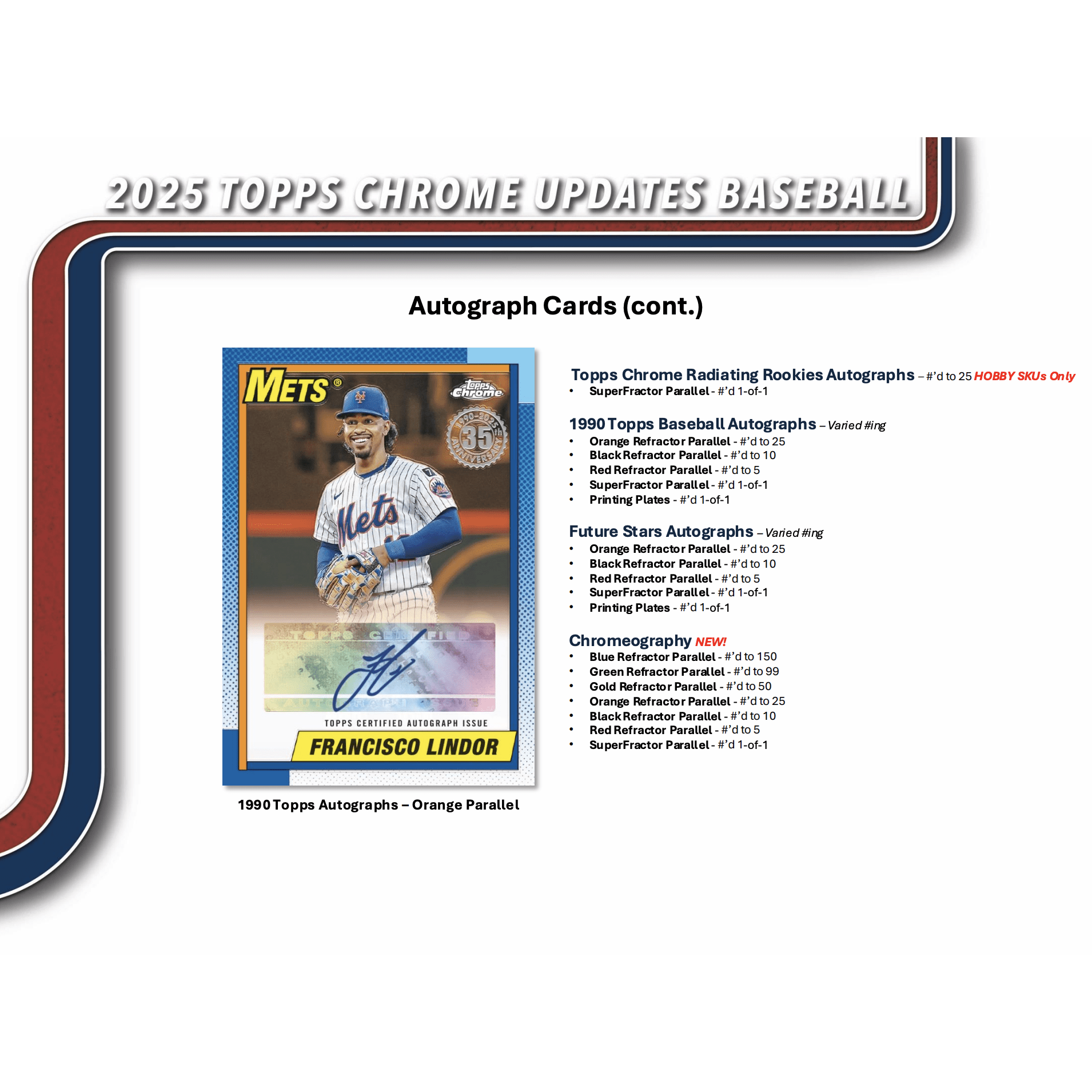 2025 Topps Chrome Update Series Baseball Hobby Box