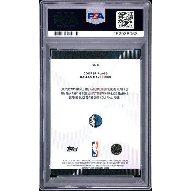 2026 Topps Chrome #VS-6 Cooper Flagg Voices PSA 9