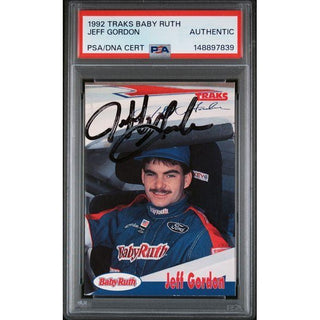 Jeff Gordon 1992 Traks Baby Ruth PSA/DNA Certified AUTHENTIC
