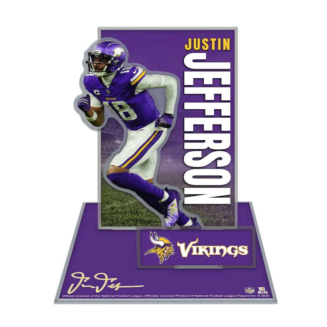 Justin Jefferson - Minnesota Vikings Acrylic Stand Up Set