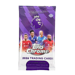 2026 Topps Chrome Premier League EPL Soccer Hobby Pack