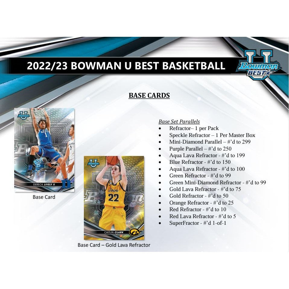 2022-23 Bowman University Best Basketball Hobby Mini Box
