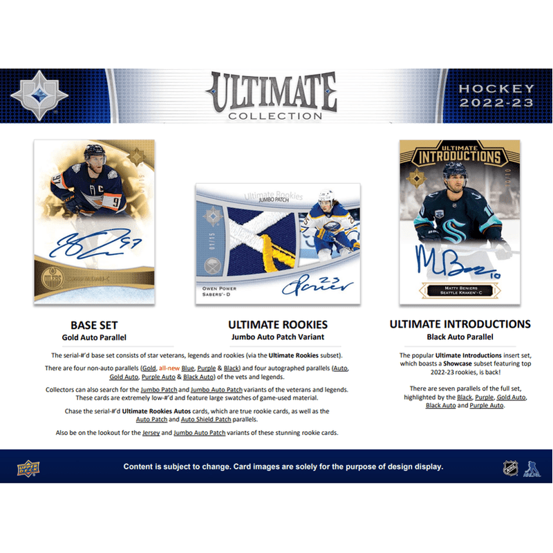 2022-23 Upper Deck Ultimate Collection Hockey Box