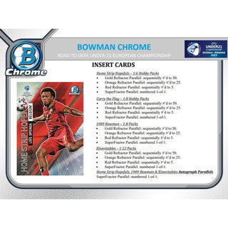 2022 Bowman Chrome Road to UEFA Under 21 European Soccer Hobby Pack
