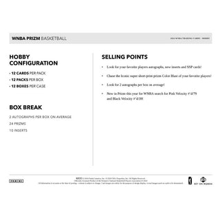 2023-24 Panini WNBA Prizm Hobby Box