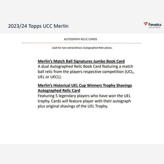 2023-24 Topps UEFA Club Competitions Merlin Chrome Soccer Blaster Box Pre-Sale
