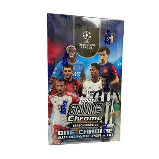 2023-24 Topps UEFA Club Competitions Stadium Club Chrome Soccer Hobby Box