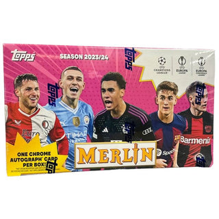2023-24 Topps UEFA Club Competitions Merlin Chrome Soccer Hobby Box
