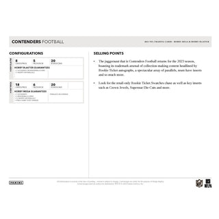 2023 Panini Contenders Football Hobby Mega Box
