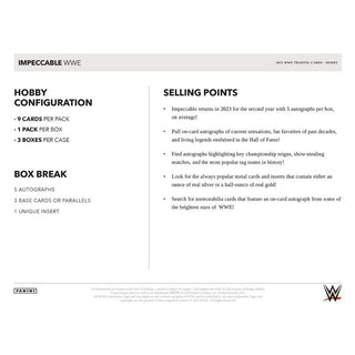 2023 Panini Impeccable WWE Wrestling Hobby Box