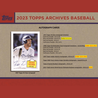2023 Topps Archives Baseball Hobby