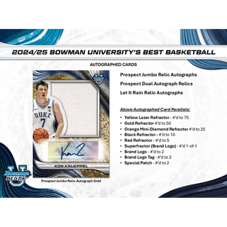 2024-25 Bowman University Best Basketball Hobby Box