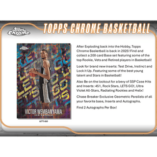 2024-25 Topps Chrome Basketball Breaker's Delight Box