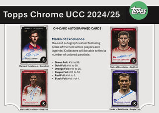 2024-25 Topps Chrome UEFA Club Competitions Soccer Hobby Box