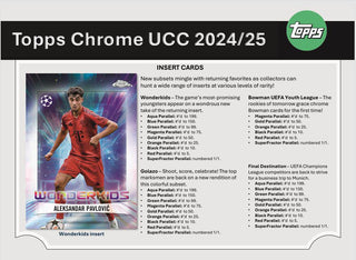 2024-25 Topps Chrome UEFA Club Competitions Soccer Hobby Box