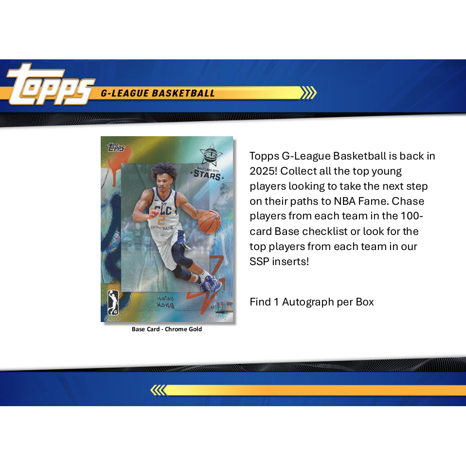 2024-25 Topps G-League Basketball Hobby Box